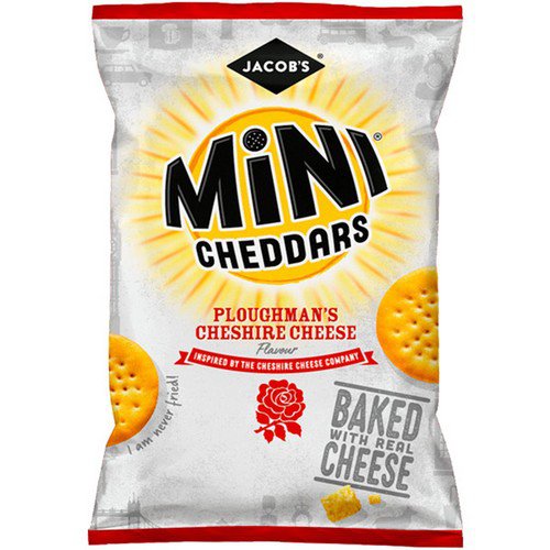 Mini Cheddars  Ploughman's Cheshire Cheese  Grab Bag - 30x45g Food & Confectionery JA9333