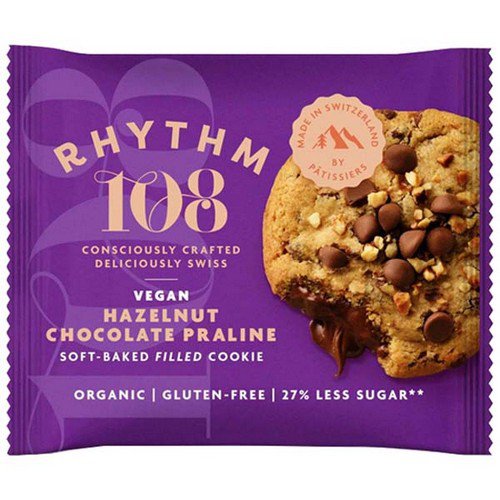 Rhythm 108  Soft Baked Filled Cookies  H/Nut Choc Praline - 12x50g