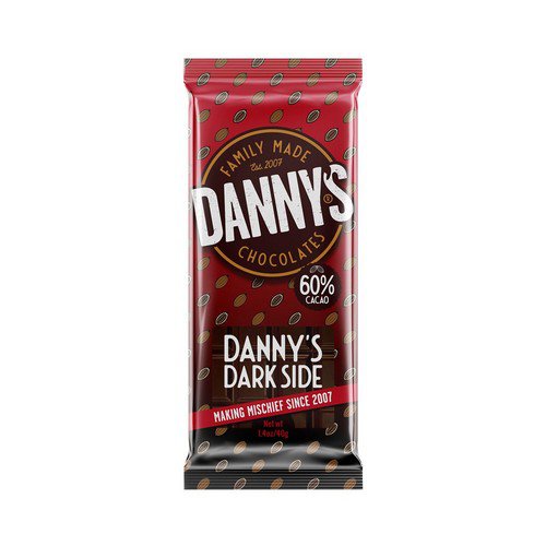 Danny's Chocolate  Dark Side  15x40g Food & Confectionery JA9442