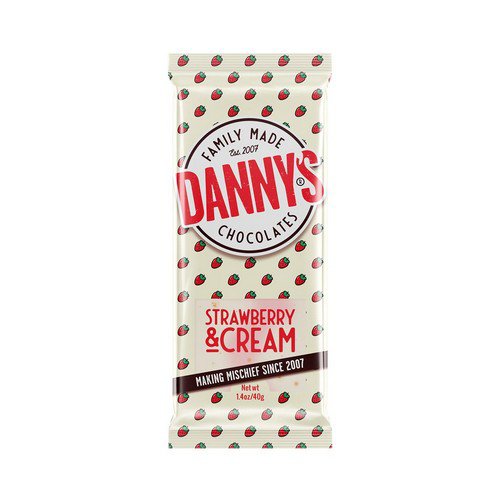 Danny's Chocolate  Strawberry & Cream  15x40g Food & Confectionery JA9446