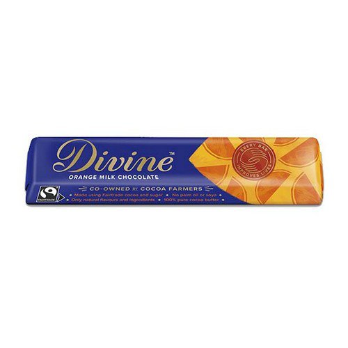 F/T Divine  Orange Milk Choc  30x35g Food & Confectionery JA9455