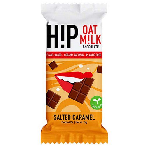 HiP Oat M!lk Chocolate  Salted Caramel 24x25gm Food & Confectionery JA9470