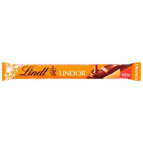 Lindt  Lindor Orange Treat Bar  24x38G Food & Confectionery JA9475