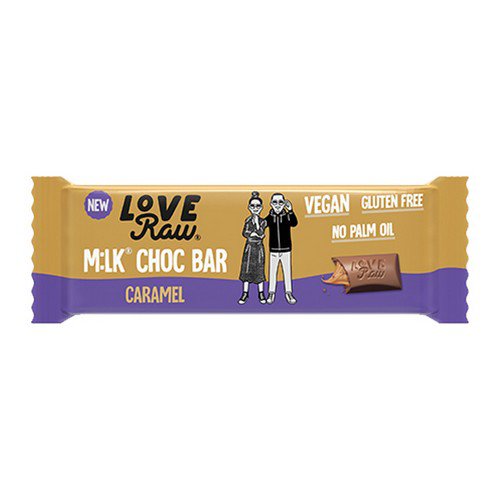 Love Raw  M:lk Choc  Caramel Filled - 20x30g