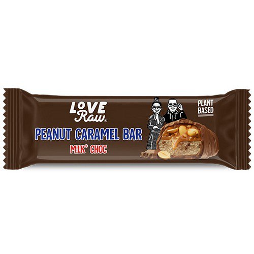 Love Raw  M:lk Choc Peanut Caramel Bar  12x40g