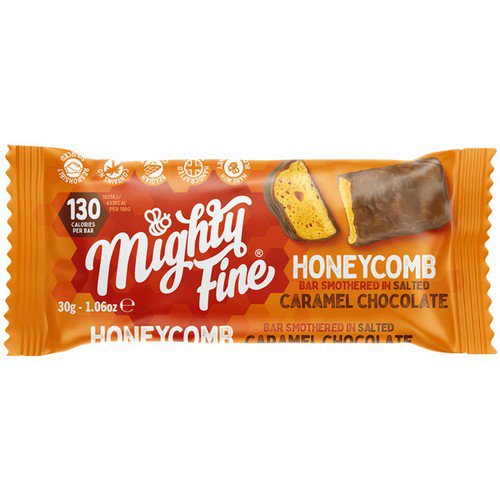 Mighty Fine Honeycomb Bar  Salted Caramel  15x30g
