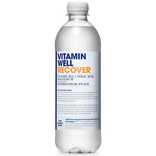 Vitamin Well - Recover - Elderflower & Peach - 12x500ml