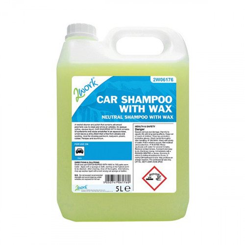 2Work Car Shampoo with Wax 5L 2W06176 Valeting JA9789