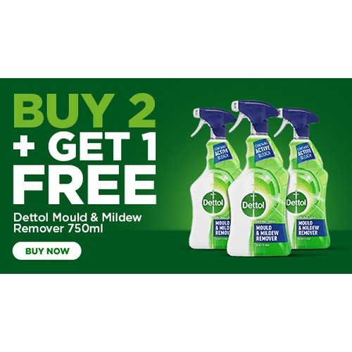 Dettol Mould and Mildew Remover 750ml 71815 2 for 1