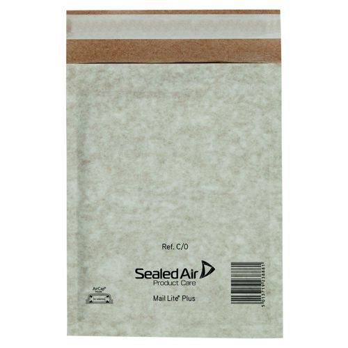 Mail Lite Plus Oyster Postal Bags C/0 150x210mm Internal Pack 100 Padded Bags JF9009