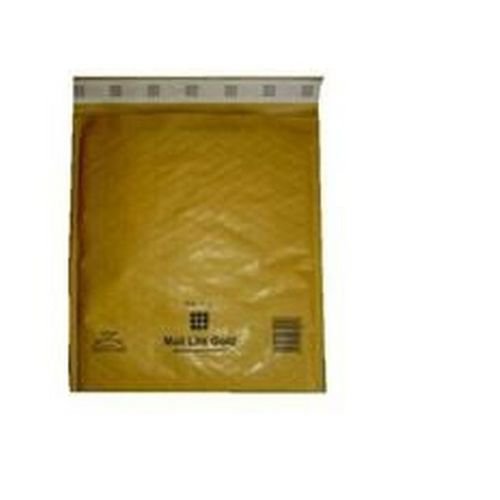 Mail Lite Gold Lightweight Postal Bag J/6 300x440mm Internal Pack 50 Padded Bags JF9037
