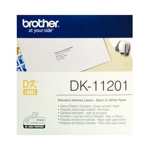 Brother DK11201 Standard Address Label 29mm (W) x 90mm (L) 400 Labels Per Roll Label Tapes LA1334