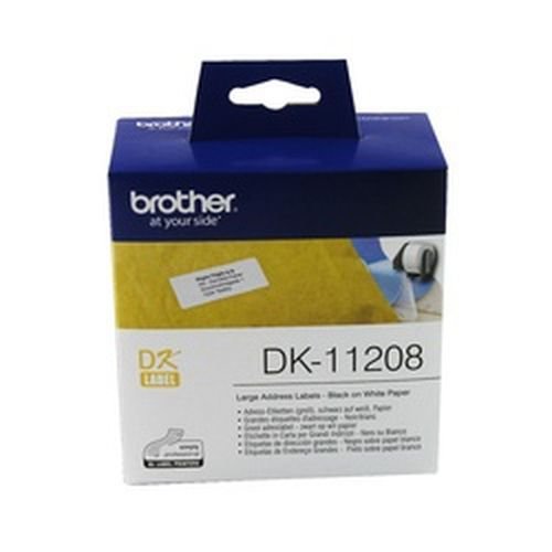 Brother DK11208 Large Address Label 38mm (W) x 90mm (L) 400 Labels Per Roll