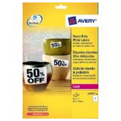 Avery Heavy Duty Labels Extra Strong Labels Suitable For Outdoor & Indoor Use