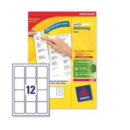 Avery Laser Labels 63.5 x 72mm Pack of 1200 Labels FSC