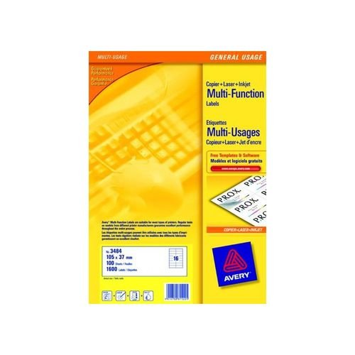 Avery Multifunction Copier Labels 21 per Sheet 63.5x38.1mm White