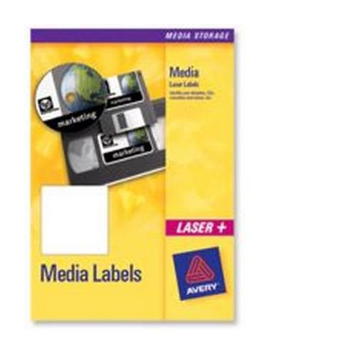 Avery Laser Labels Video Face 76.2x46.4mm 12 Per Sheet White 300 Labels