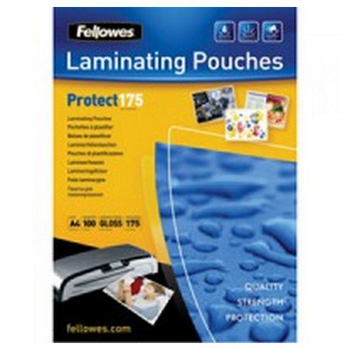 Fellowes laminating pouches A4 175 Micron 100 pack