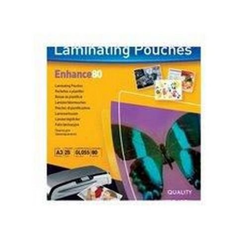 Fellowes Glossy Laminating Pouches 80 microns A3 Box 100