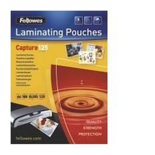 Fellowes Glossy Laminating Pouches 125 microns A4 Box 100
