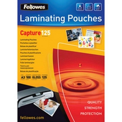 Fellowes A3 125 Micron Laminating Pouches Pack 100