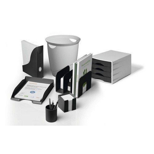 Durable ECO Recycled Plastic Stackable Letter Tray Document File - A4+ Black