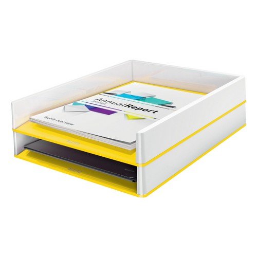 Leitz Letter Tray WOW Duo Colour White/Yellow