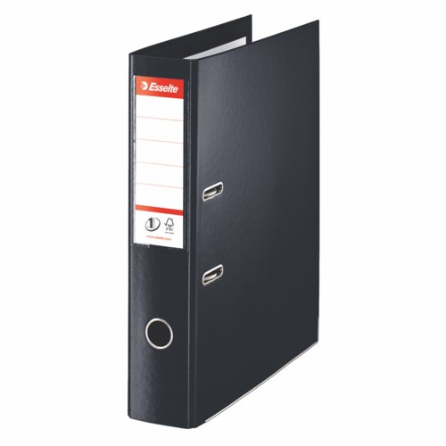 Esselte Polypropylene Lever Arch File 70mm Foolscap Black