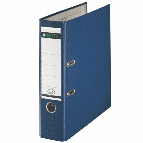 Leitz Lever Arch File 80mm Foolscap Blue