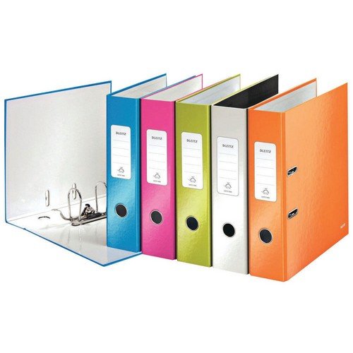 Leitz Wow Leverarch File 180Â° A4 50mm Assorted Pack 10