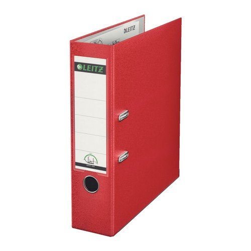 Leitz Plastic Leverarch File A4 52mm Red