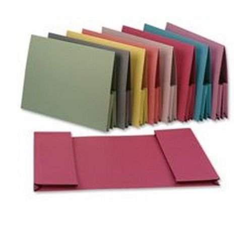 Guildhall Double Pocket Legal Wallet Foolscap Orange