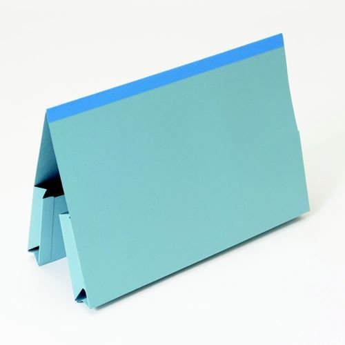 Guildhall Reinforced Double Pocket Legal Wallet Foolscap Blue