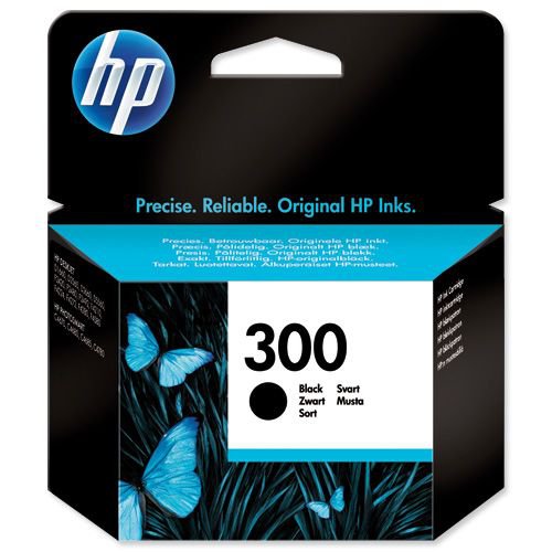 Hewlett Packard 300 Ink Cartridge Black CC640EE