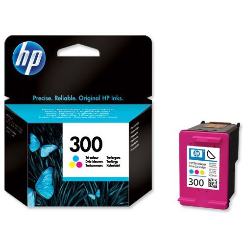 Hewlett Packard 300 Ink Cartridge TriColour CC643EE