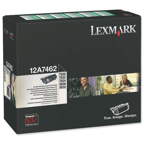Lexmark High Yield Cartridge Black 12A7462
