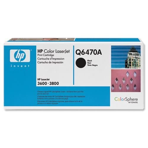 Hewlett Packard Laser Toner Cartridge Black Q6470A