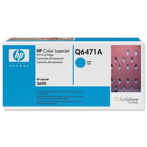 Hewlett Packard CLJ3600 Color LaserJet Cyan Q6471A