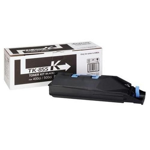 Kyocera TK-855K Black Toner Cartridge for TaskAlfa 400ci/500ci Colour Printers (Yield 25,000 Pages)