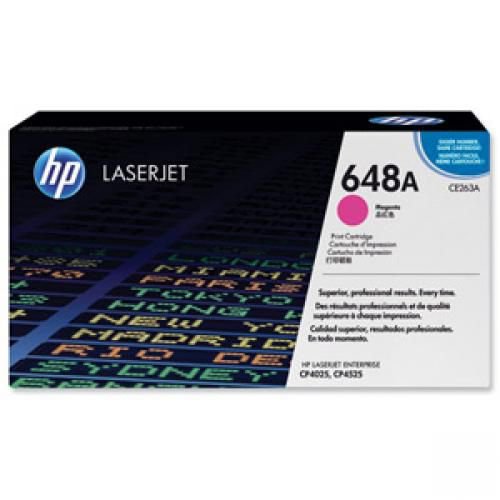 Hewlett Packard Laser Toner Cartridge Magenta CE263A