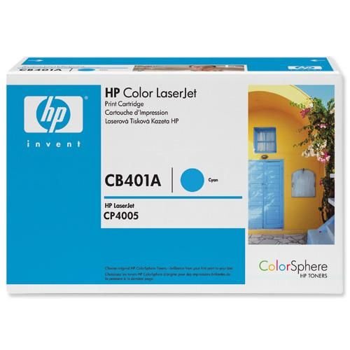 Hewlett Packard Laser Toner Cartridge Cyan for HP Color LaserJet CP4005