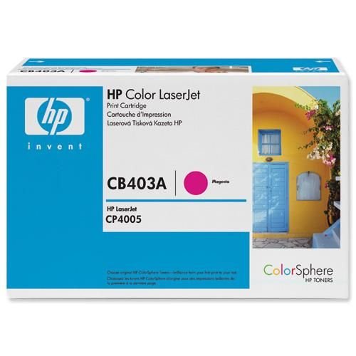 Hewlett Packard Laser Toner Cartridge Magenta for HP Color LaserJet CP4005