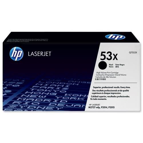 Hewlett Packard Laser Toner Cartridge High Yield Black Q7553X