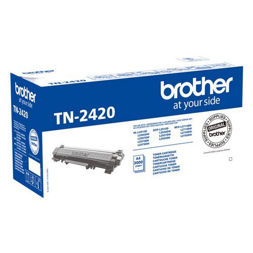 Brother TN2420 Black Toner Cartridge Yield 3000 Pages