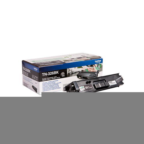 Brother TN326BK Black Toner Cartridge Yield 4000 Pages
