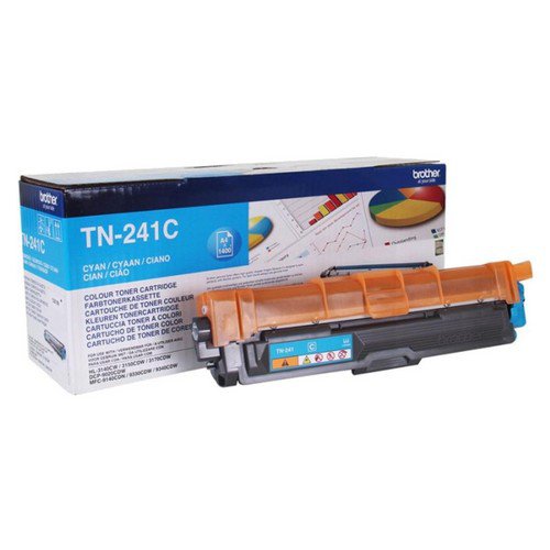 Brother TN241C Cyan Toner Cartridge Yield 1400 Pages
