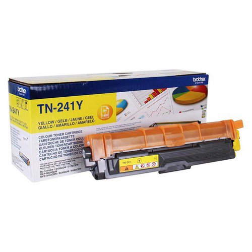Brother TN241Y Yellow Toner Cartridge Yield 1400 Pages