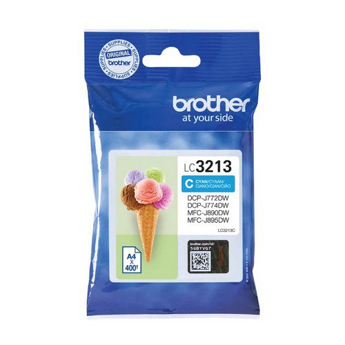 Brother LC3213C Cyan Ink Cartridge Yield 400 Pages