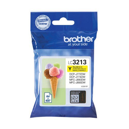 Brother LC3213Y Yellow Ink Cartridge Yield 400 Pages