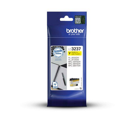 Brother LC3237Y Yellow Ink Cartridge Yield 1500 Pages